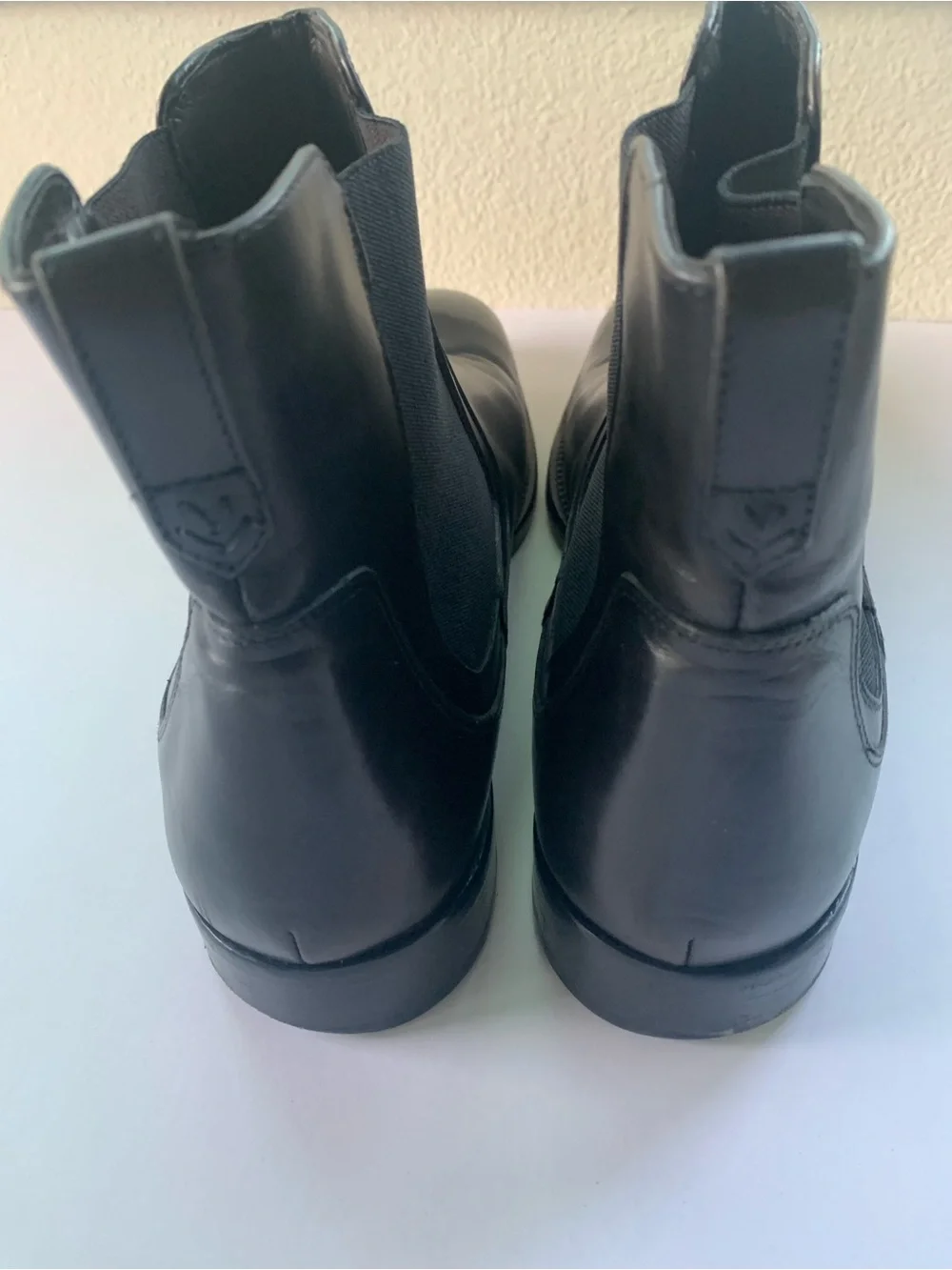 John Varvatos Men's Black Leather Boots Size 11.5
